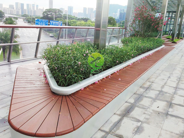 不銹鋼花池坐凳美化深圳前?？缃止珗@G9天橋城市戶外景觀
